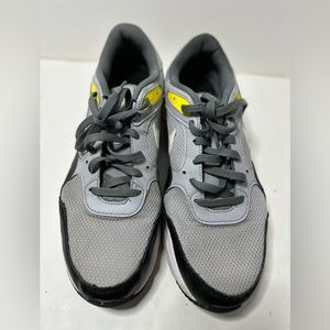 Nike  Air men sneaker, size 13 gray black yellow good condition pre-loved